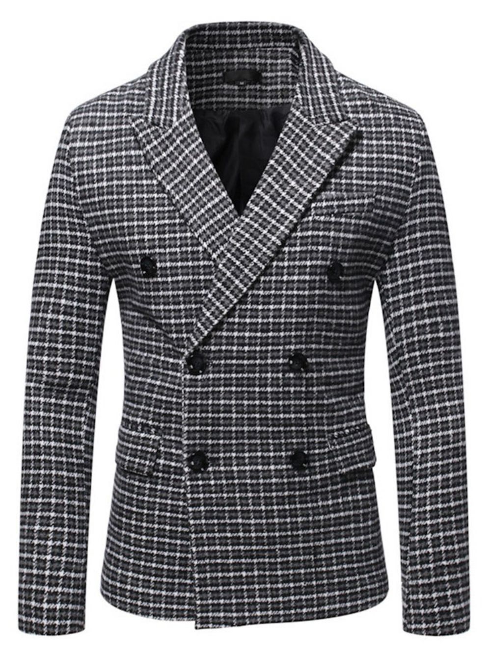 Houndstooth Slanke Ol-Blazer