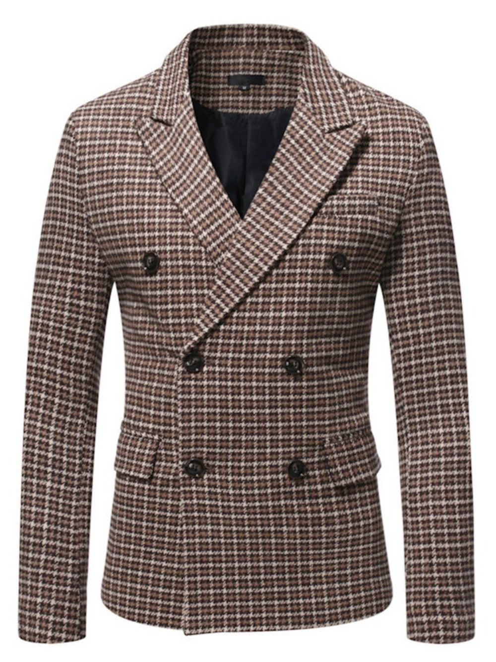 Houndstooth Slanke Ol-Blazer