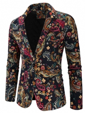 Slanke Vrijetijdsblazer Met Print