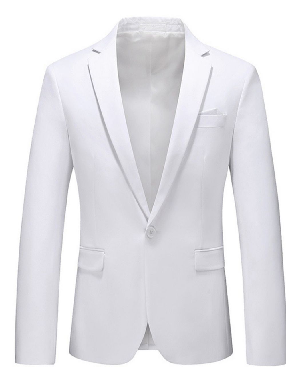 Slim One Herenblazer Met Ingekeepte Revers