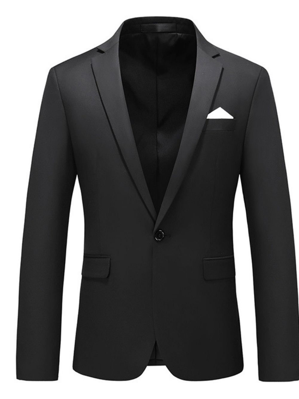 Slim One Herenblazer Met Ingekeepte Revers