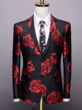 Vrijetijdsblazer Met Bloemenprint Heren