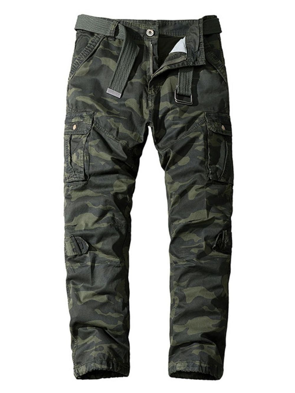 Cargobroek Rechte Zak Camouflage Button Europese Casual Broek Heren