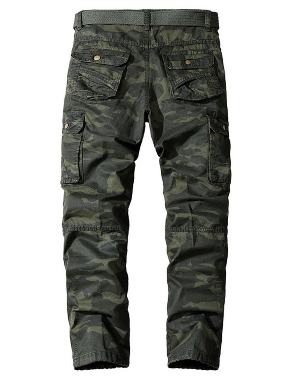 Cargobroek Rechte Zak Camouflage Button Europese Casual Broek Heren