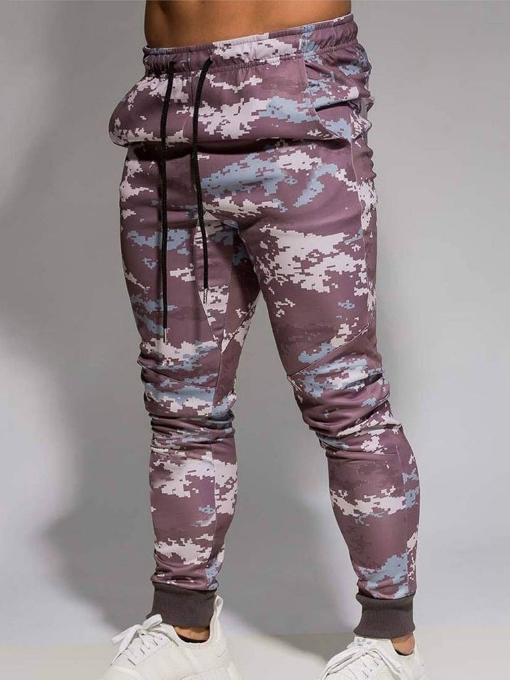 Casual Broek Heren Met Geruite Zak