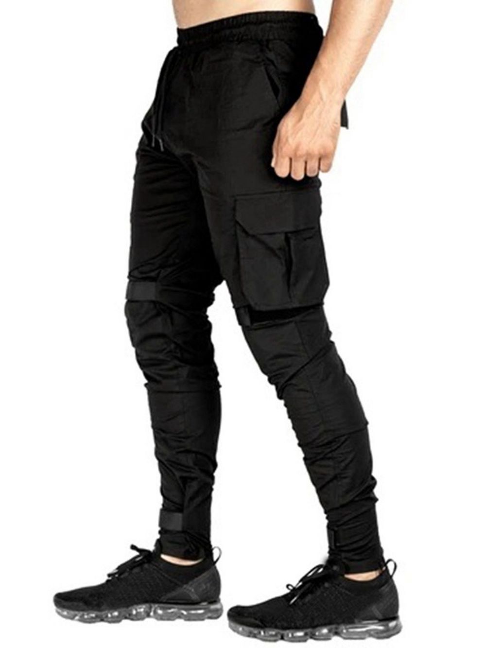 Casual Broek Met Veters En Effen Zak Heren