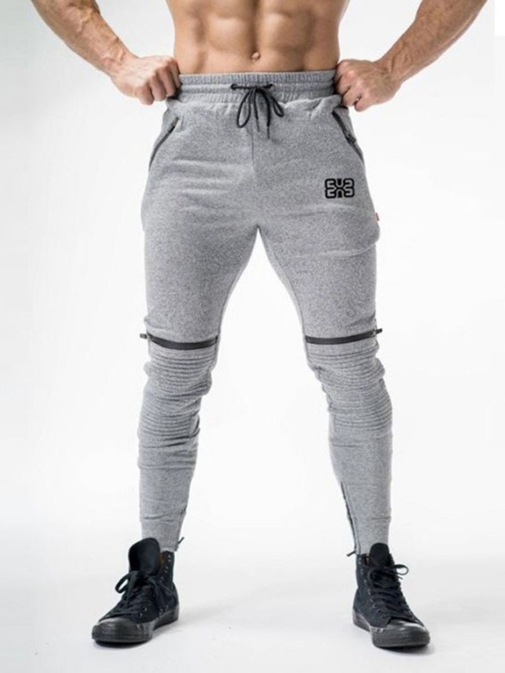 Potloodbroek Met Veters Casual Broek Heren