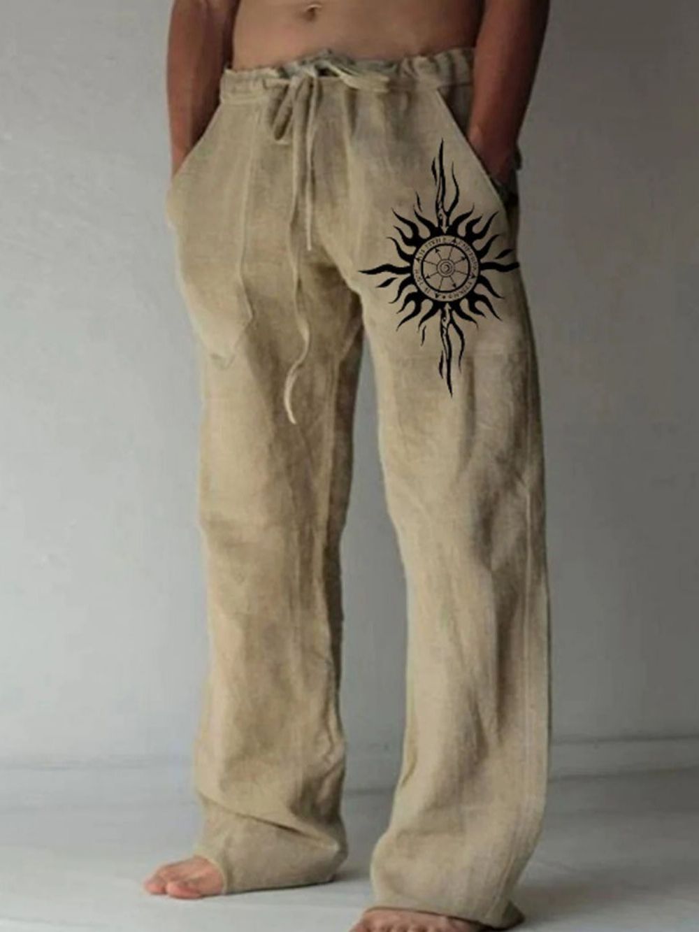 Rechte Europese Zomer Casual Broek Afdrukken