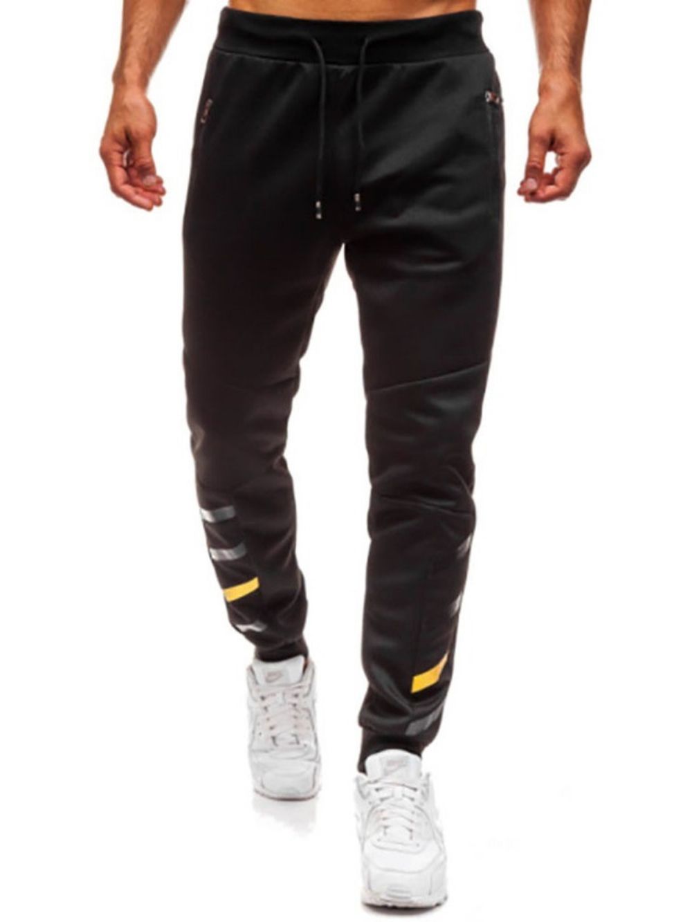 Rits Effen Potlood Broek Veterschoenen Sport Casual Broek Heren