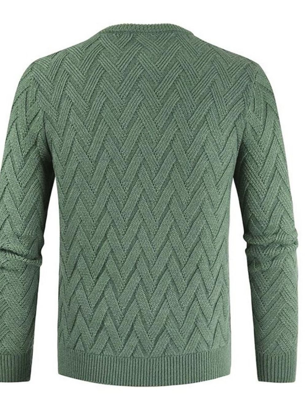 Effen Standaard Ronde Hals Casual Herensweater