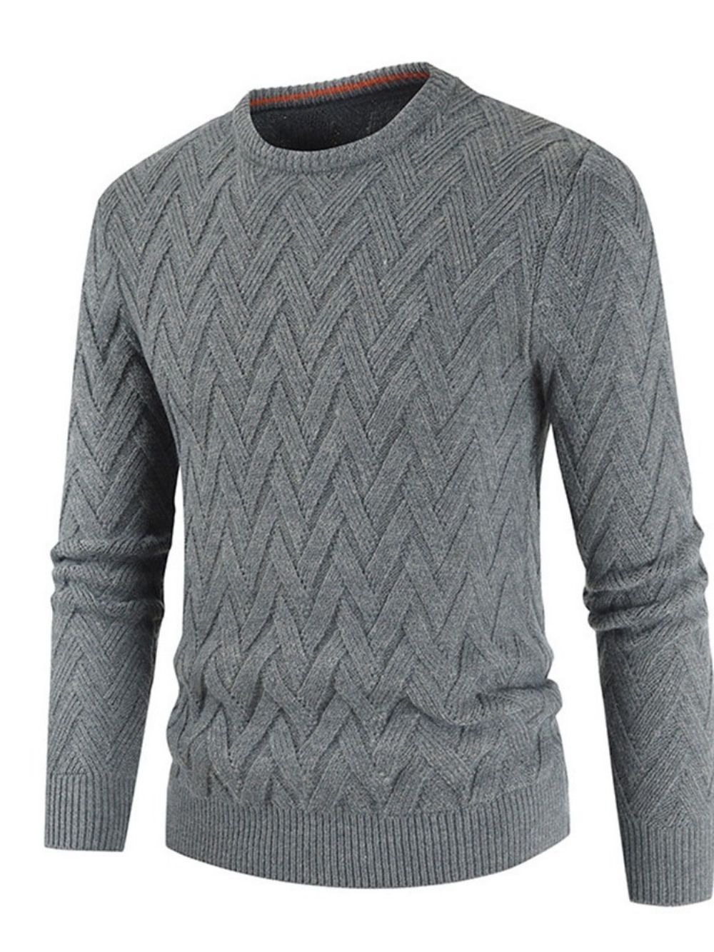 Effen Standaard Ronde Hals Casual Herensweater