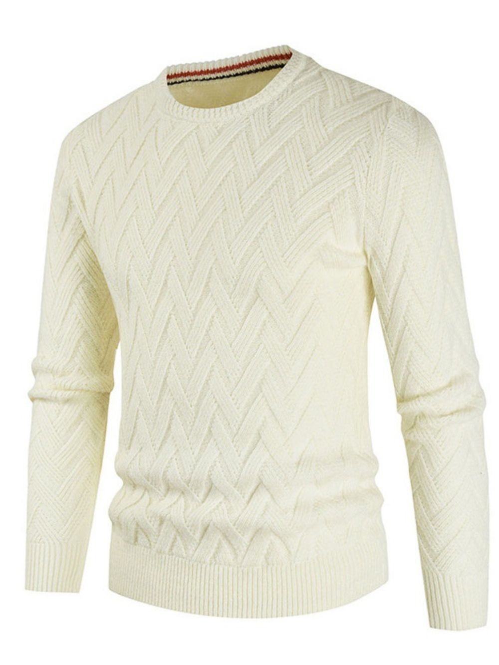 Effen Standaard Ronde Hals Casual Herensweater