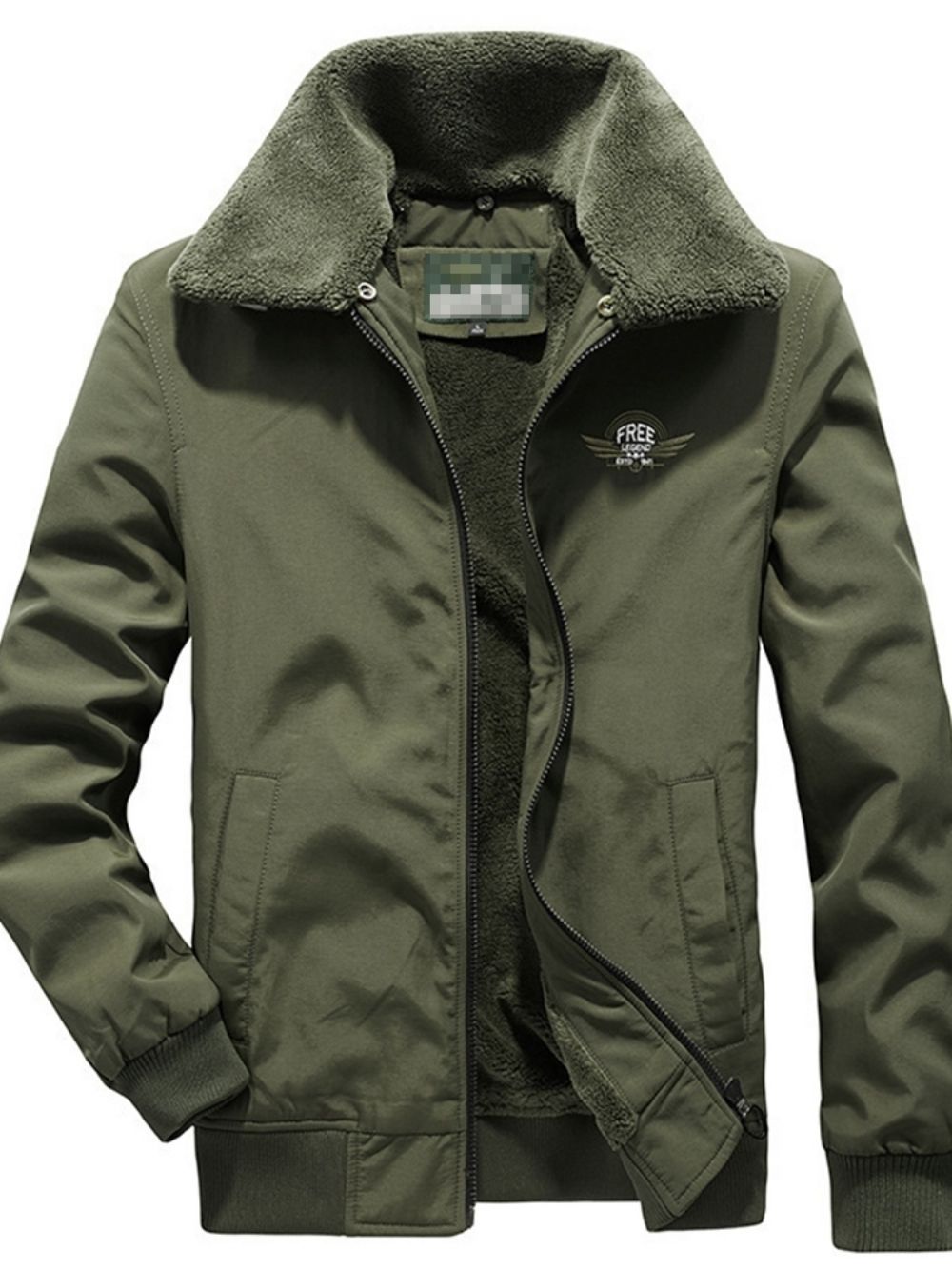 Casual Winterjack Met Fleece Revers