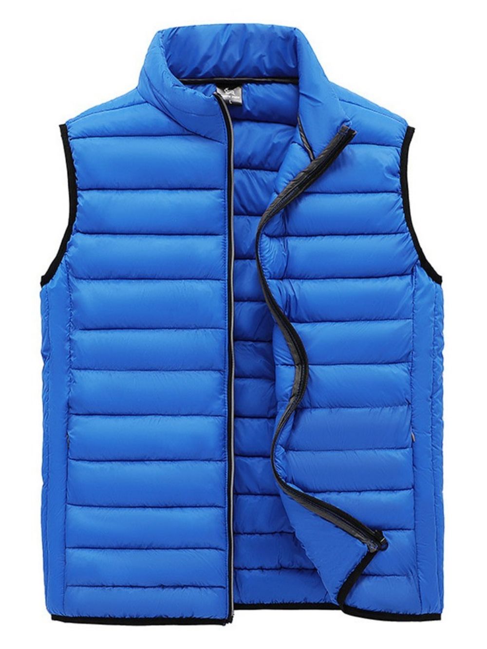 Effen Dikke Opstaande Kraag Fall Casual Gilet