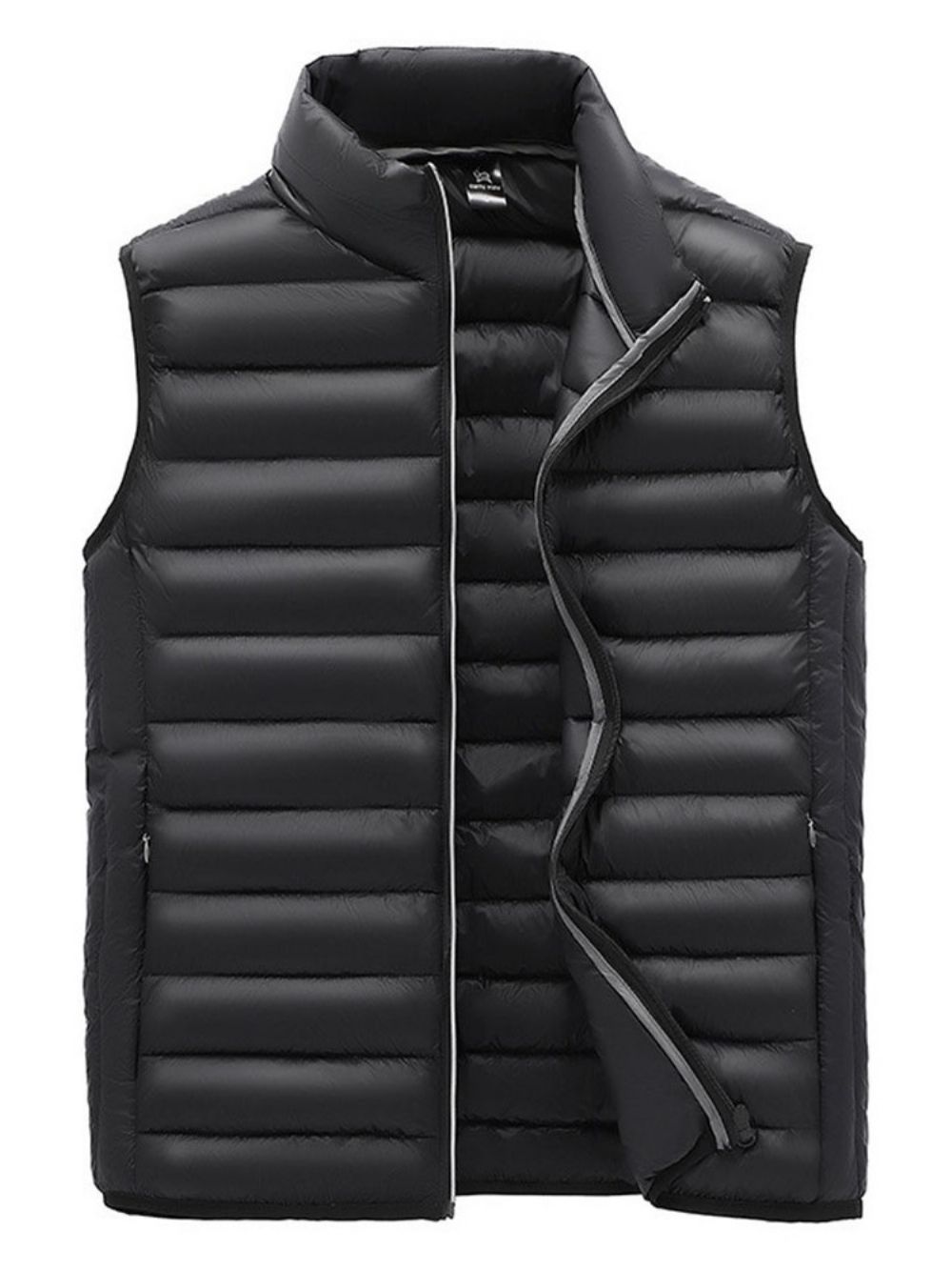 Effen Dikke Opstaande Kraag Fall Casual Gilet