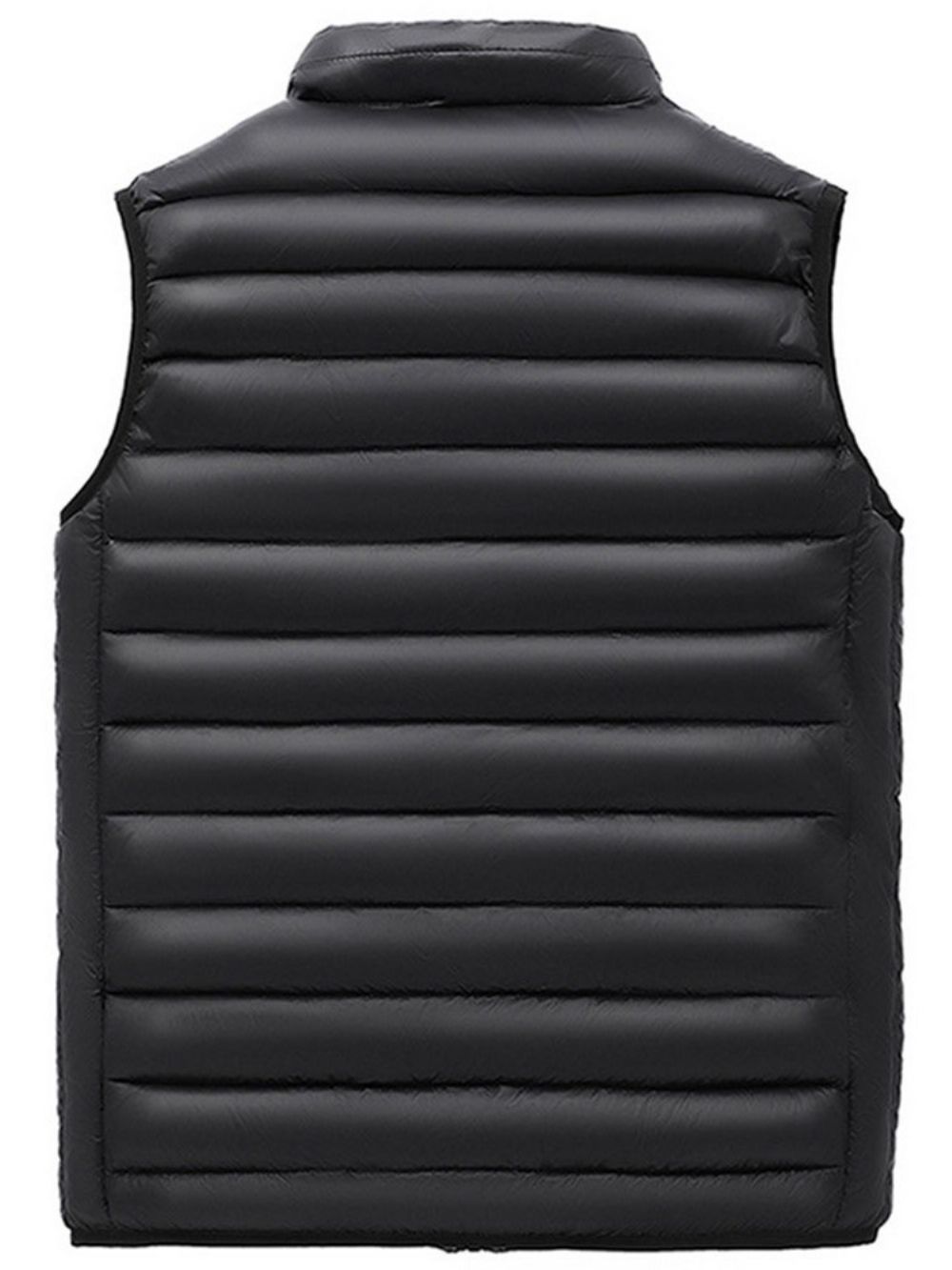 Effen Dikke Opstaande Kraag Fall Casual Gilet