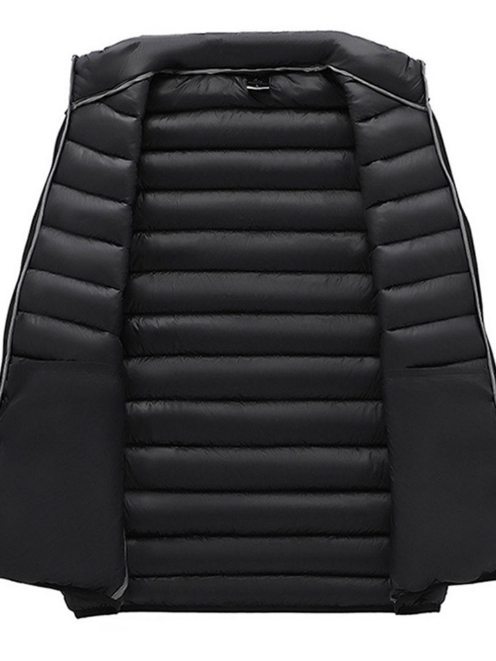 Effen Dikke Opstaande Kraag Fall Casual Gilet