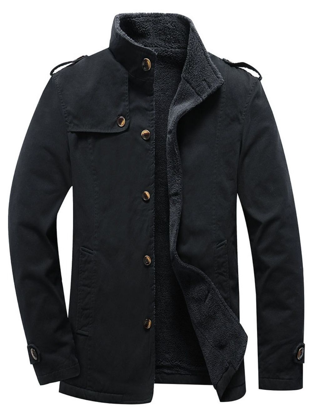 Opstaande Kraag Epaulet Slim Winterjack