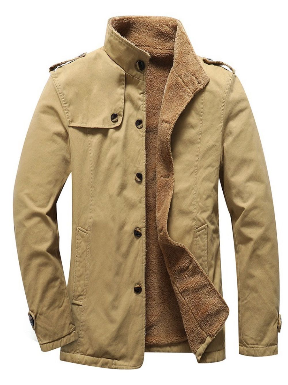 Opstaande Kraag Epaulet Slim Winterjack