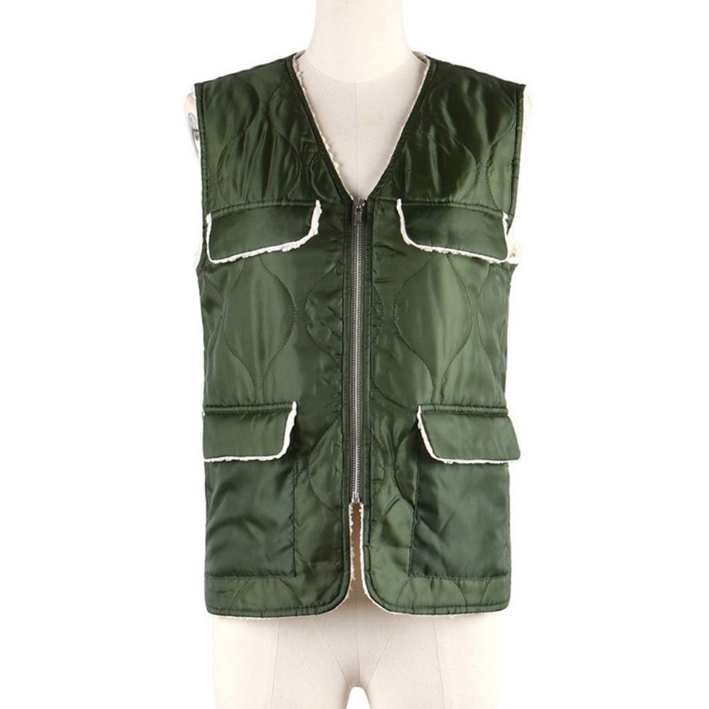 Effen Zak V-Hals Herfst Standaard Vest