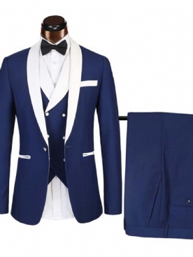 Blazer Met Één Knoop Heren Met Kleurvlakken