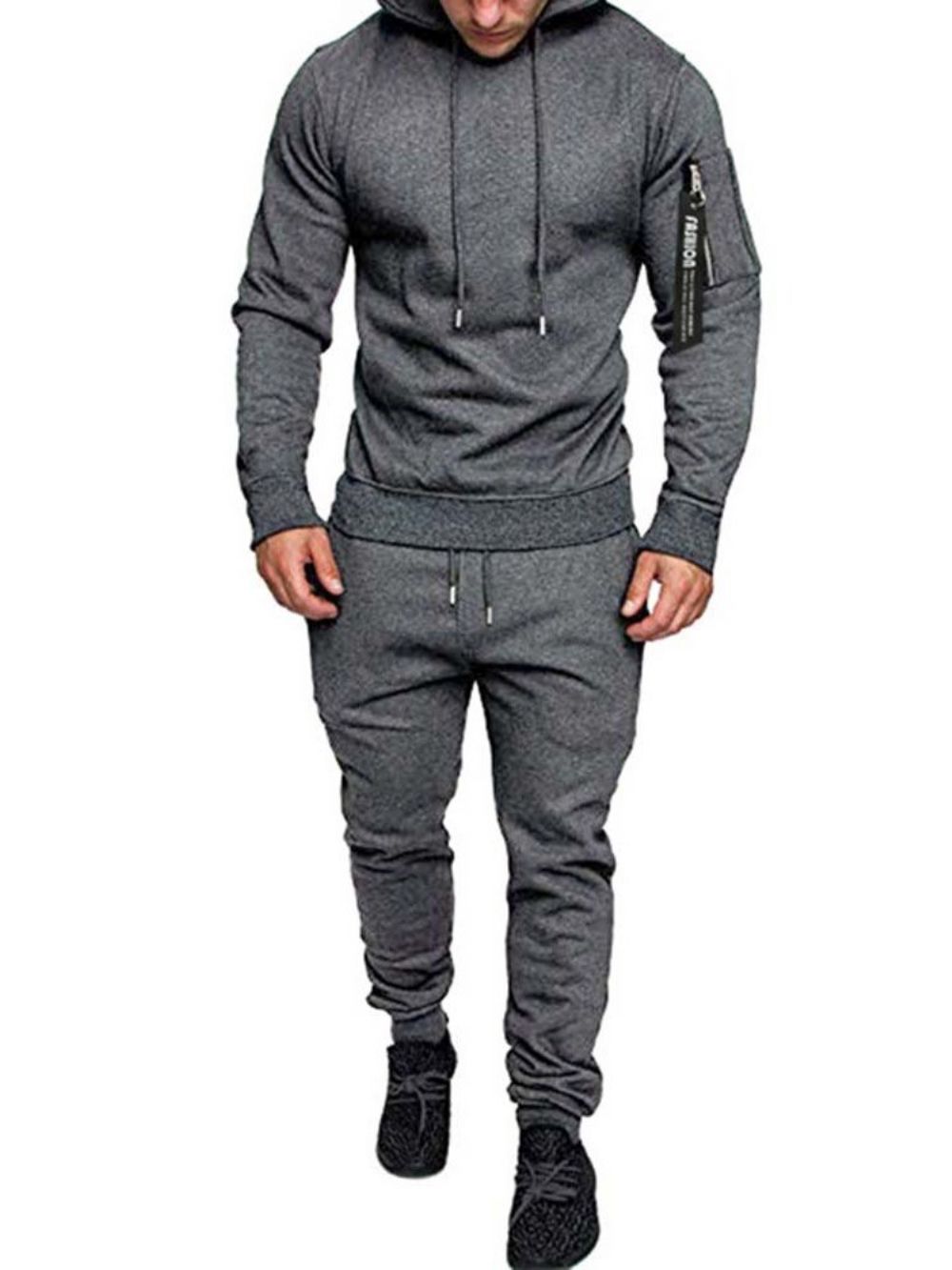 Casual Hoodie-Outfit Heren