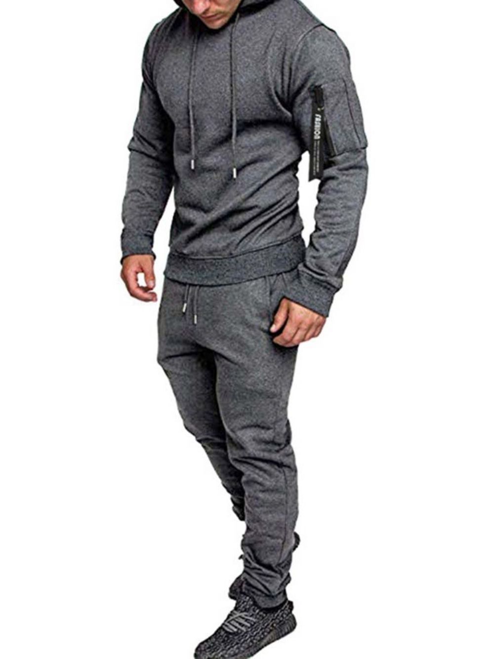 Casual Hoodie-Outfit Heren