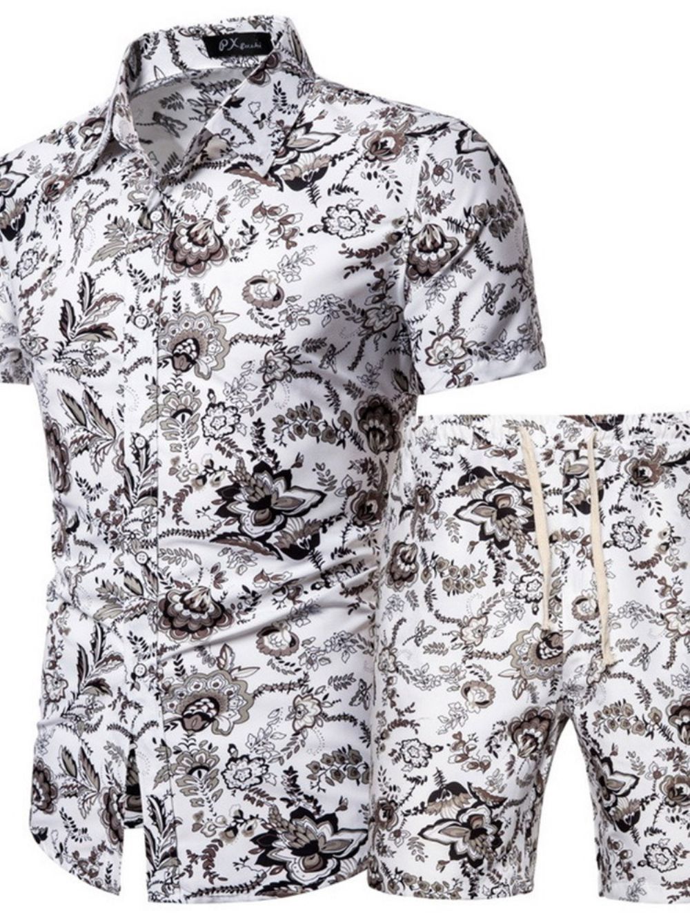 Casual Zomeroutfit Heren Met Overhemdprint