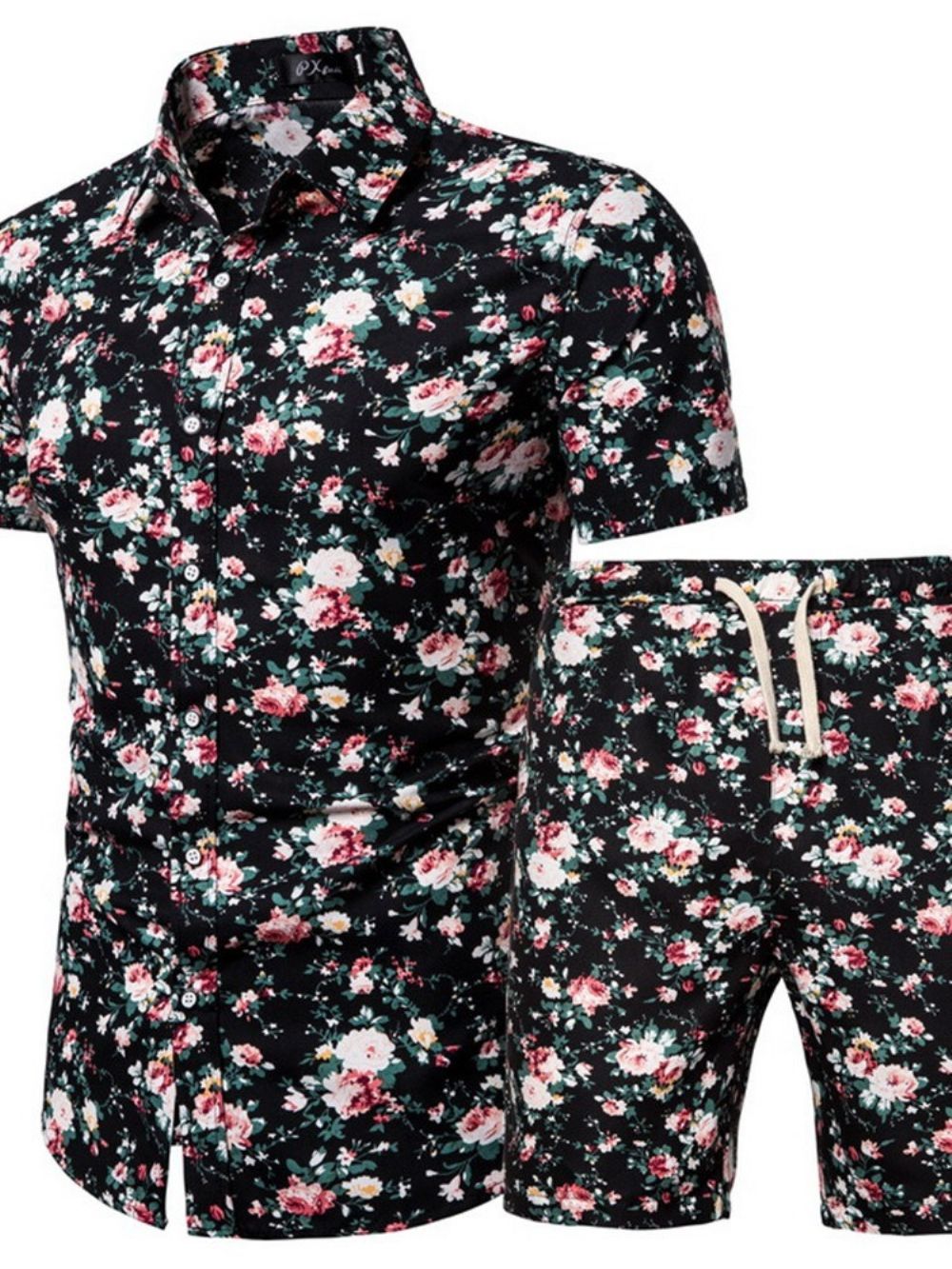 Casual Zomeroutfit Heren Met Overhemdprint