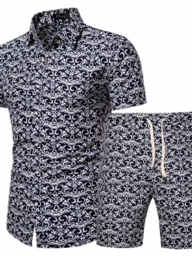 Casual Zomeroutfit Heren Met Overhemdprint