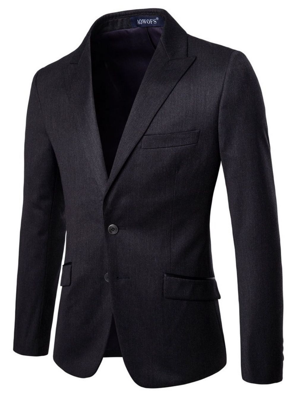 Effen Single-Breasted Blazer 2-Delig Herenkostuum