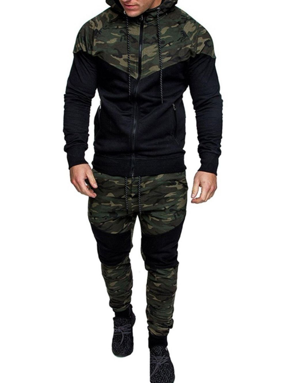 Sport Camouflage Broek Herfst Outfit