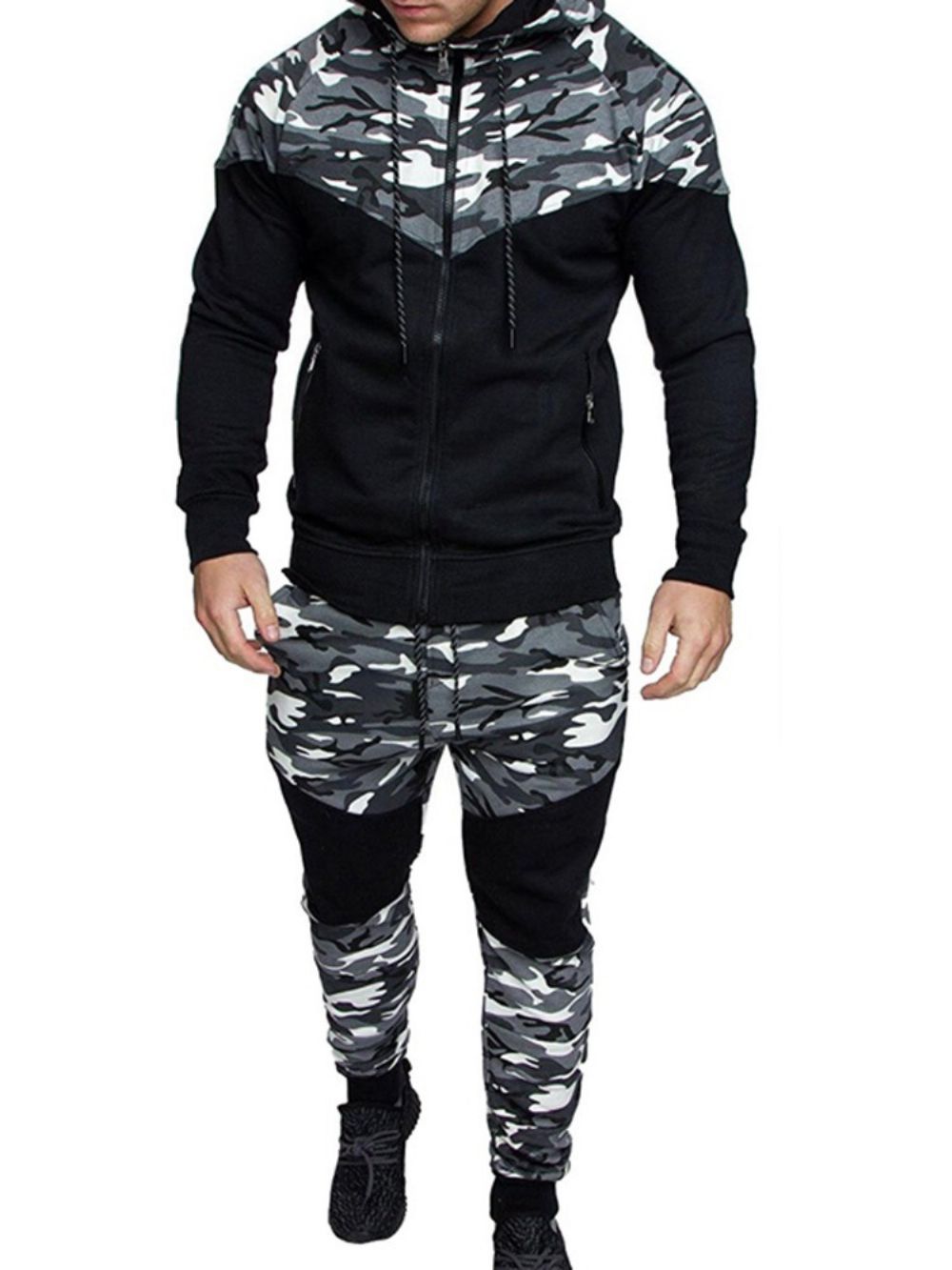 Sport Camouflage Broek Herfst Outfit