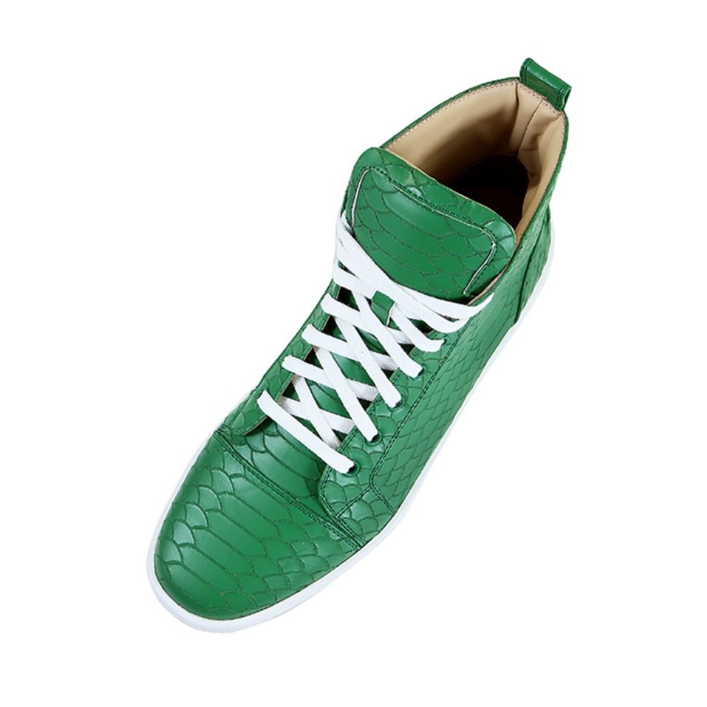 Trendy Effen Herensneakers Met Veters