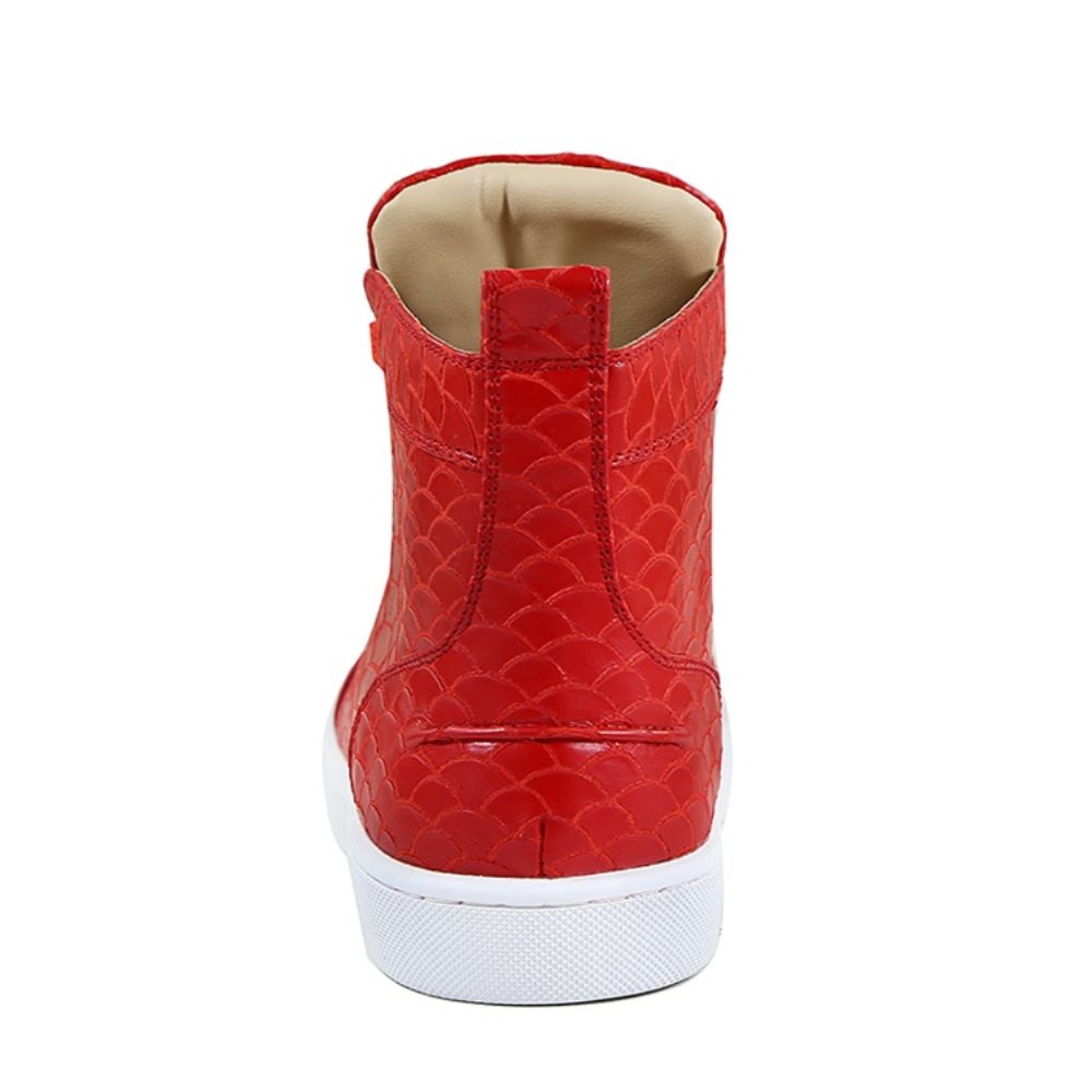 Trendy Effen Herensneakers Met Veters