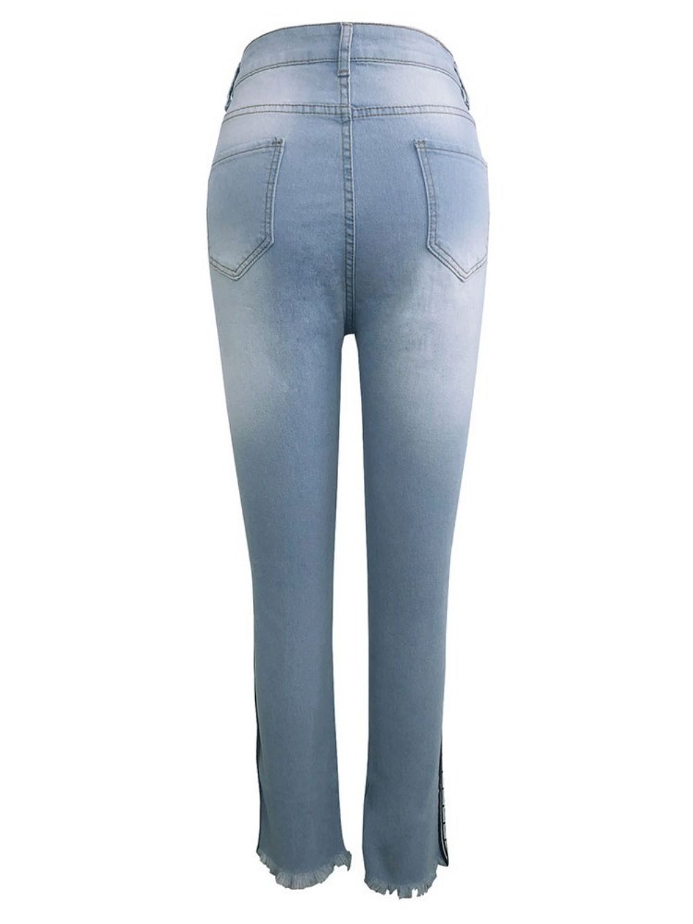 Potloodbroek Met Print Geometrische Skinny Jeans Met Hoge Taille Dames