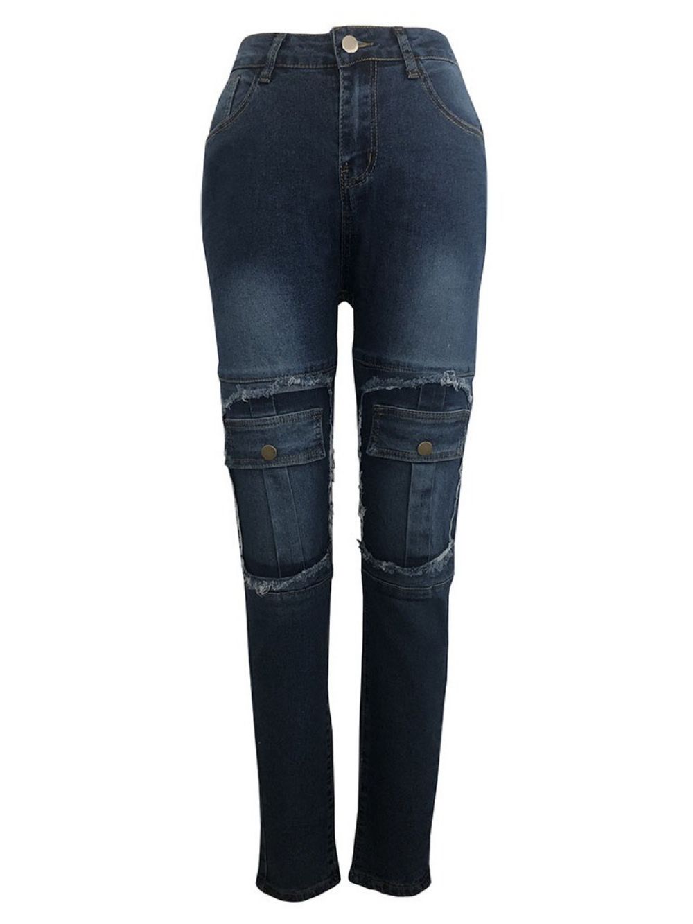 Potloodbroek Met Zak En Rits Skinny Jeans