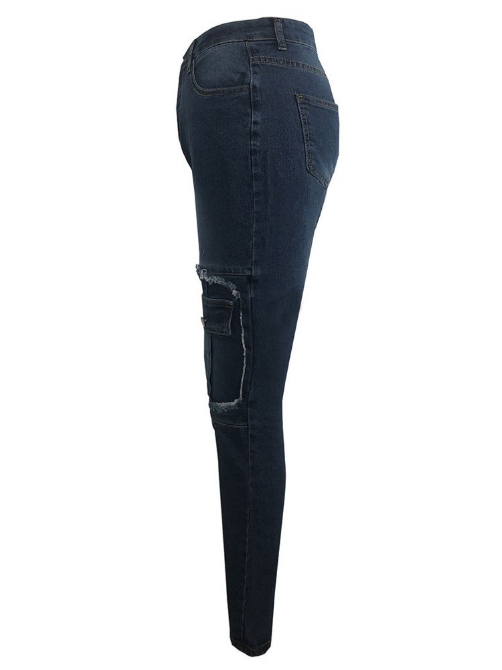 Potloodbroek Met Zak En Rits Skinny Jeans