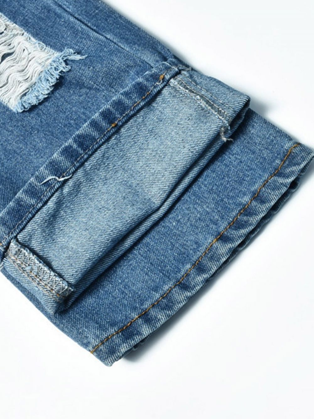 Wasbare Slanke Jeans Met Rits