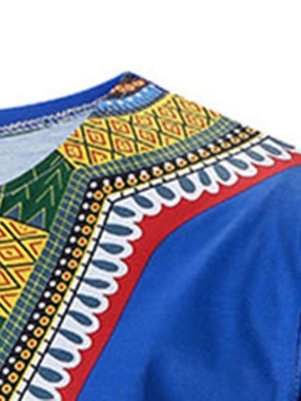 African Fashion Dashiki Etnisch T-Shirt Met Korte Mouwen Heren