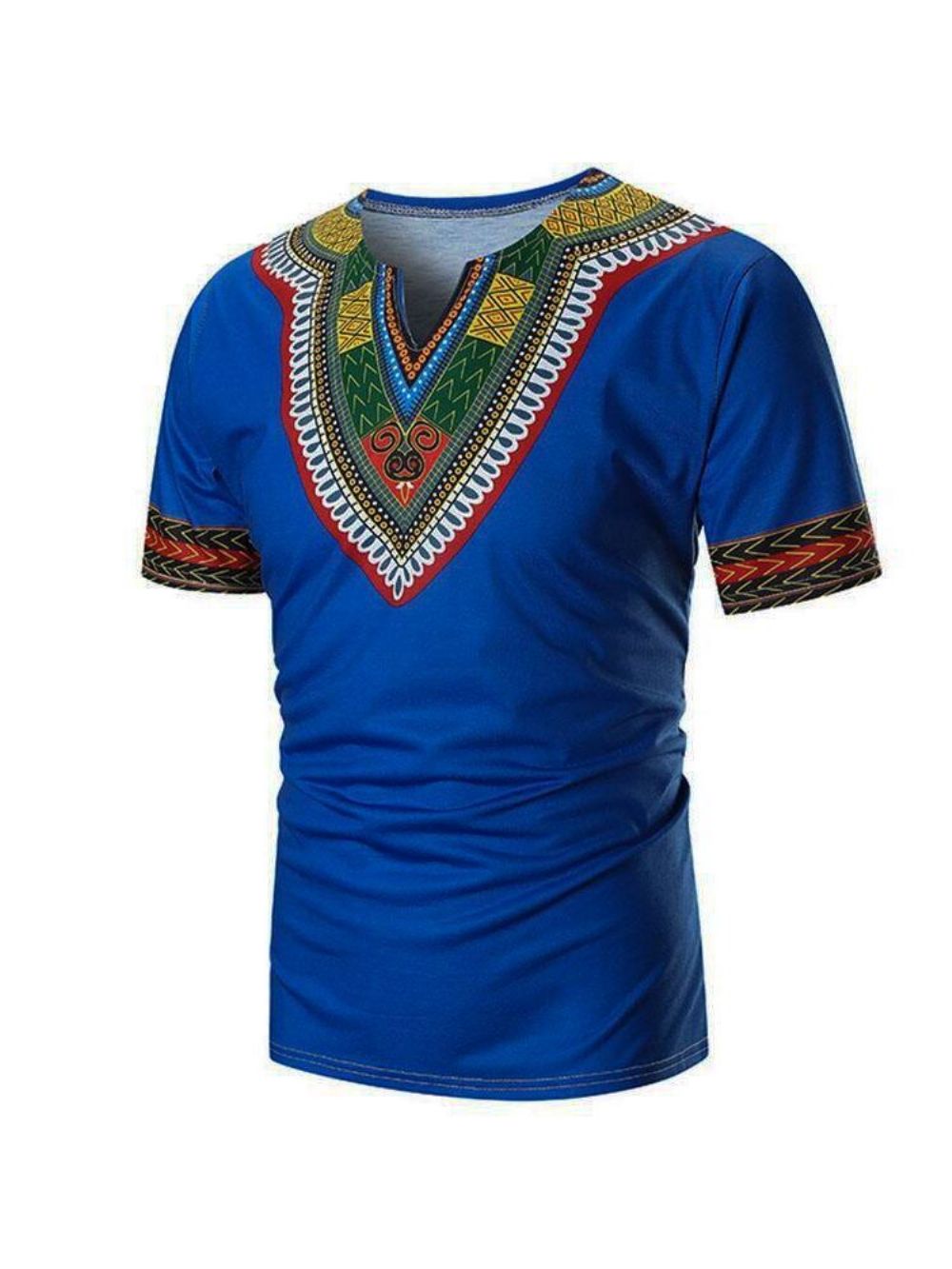 African Fashion Dashiki Etnisch T-Shirt Met Korte Mouwen Heren