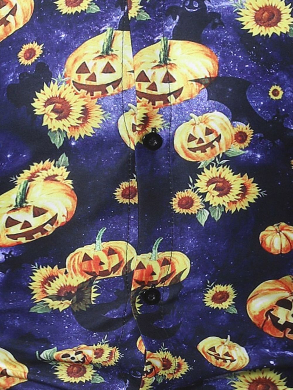 Bloemen Casual Revers Halloween Kostuum Slank Overhemd Heren