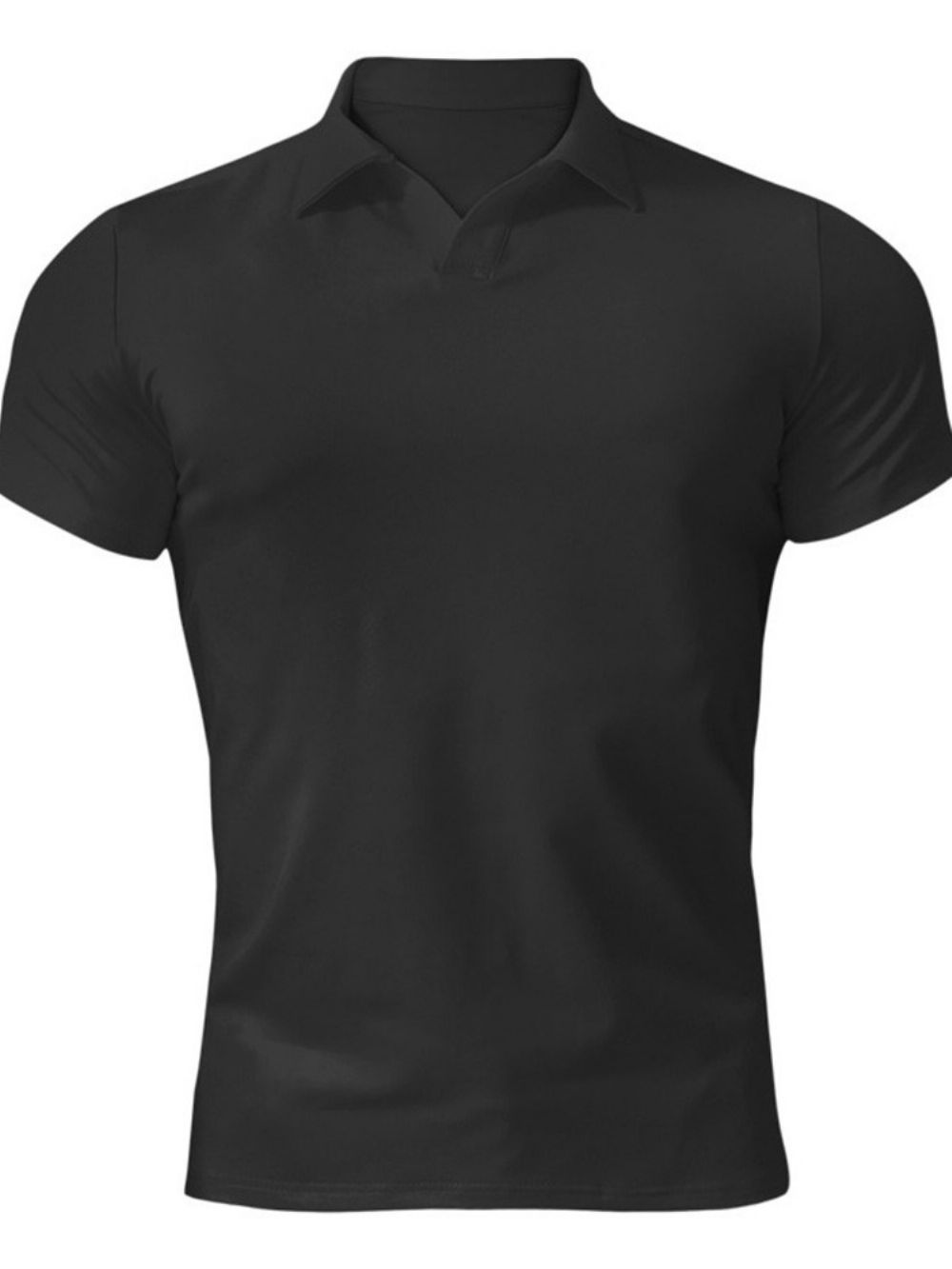 Casual Herenpoloshirt Met Effen Revers