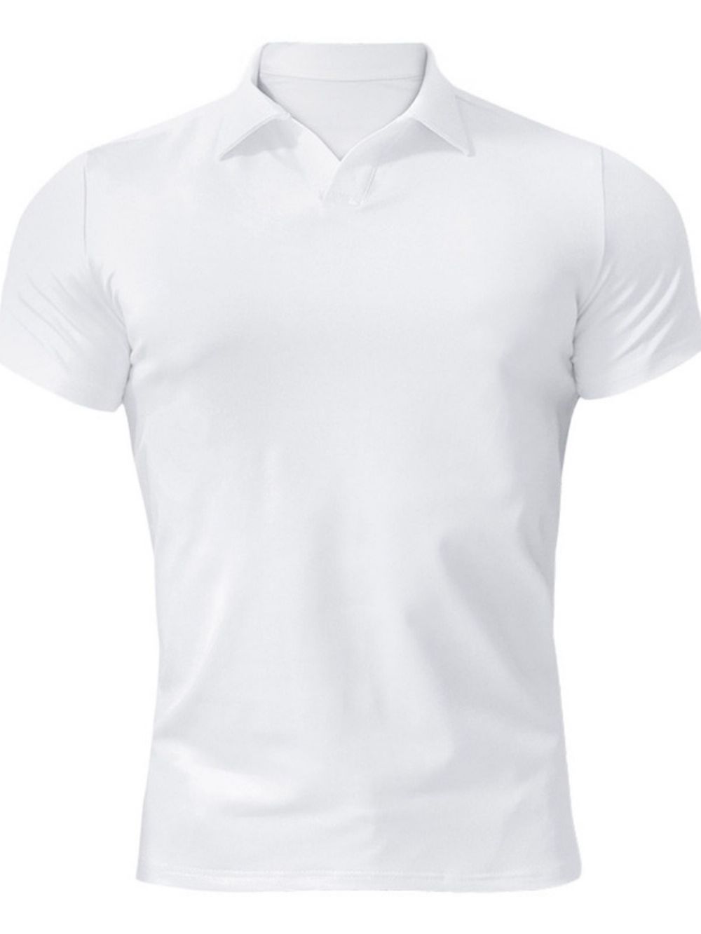 Casual Herenpoloshirt Met Effen Revers