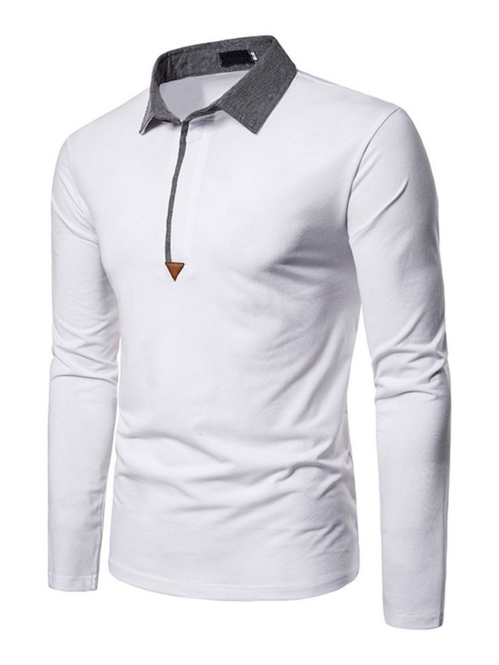 Casual Herenpoloshirt Met Kleurvlakken