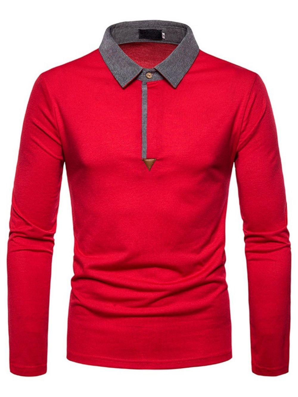 Casual Herenpoloshirt Met Kleurvlakken