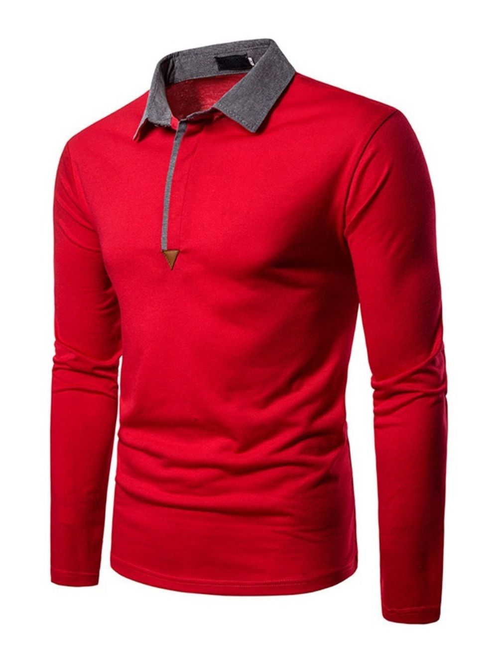 Casual Herenpoloshirt Met Kleurvlakken