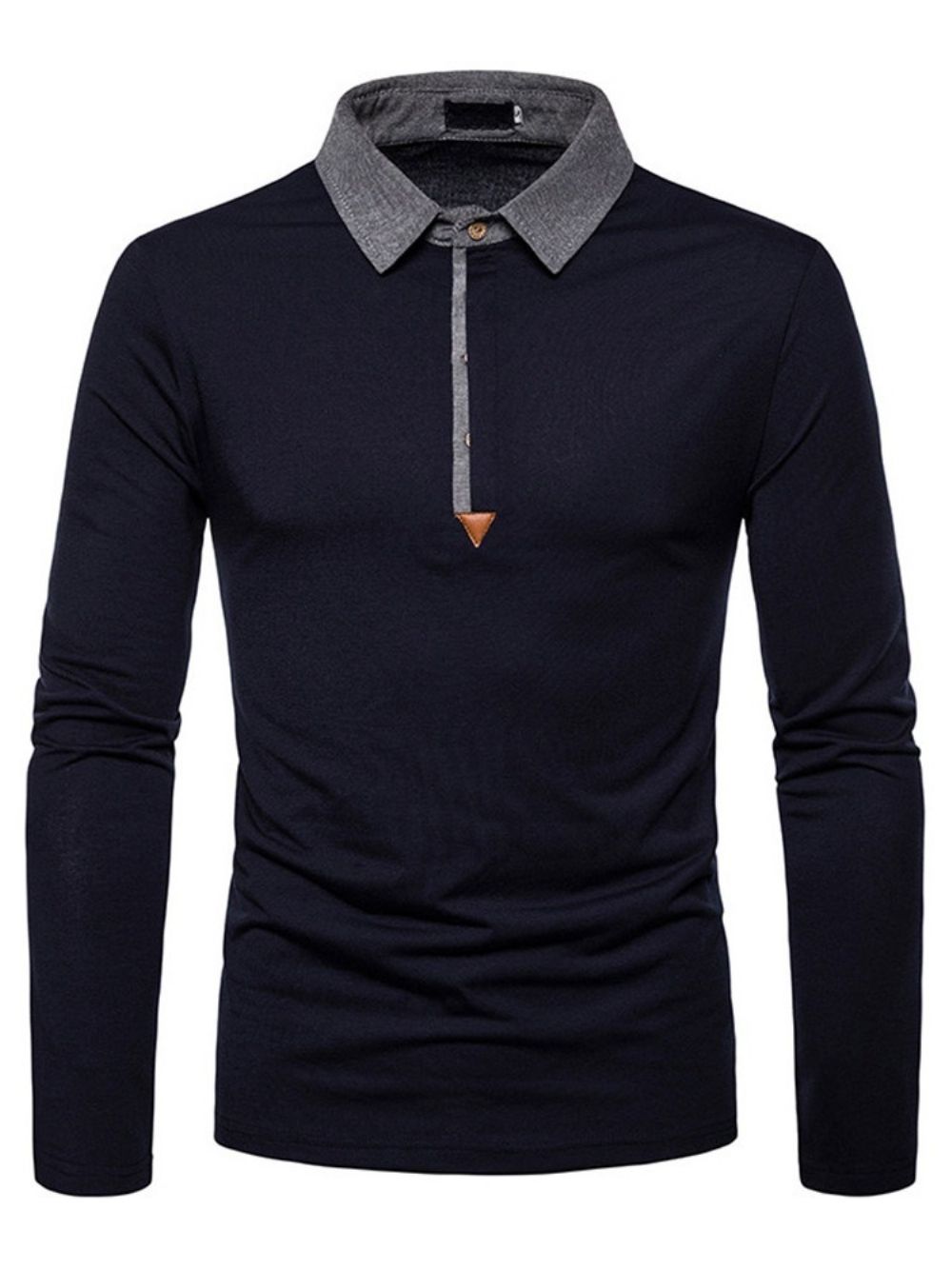 Casual Herenpoloshirt Met Kleurvlakken