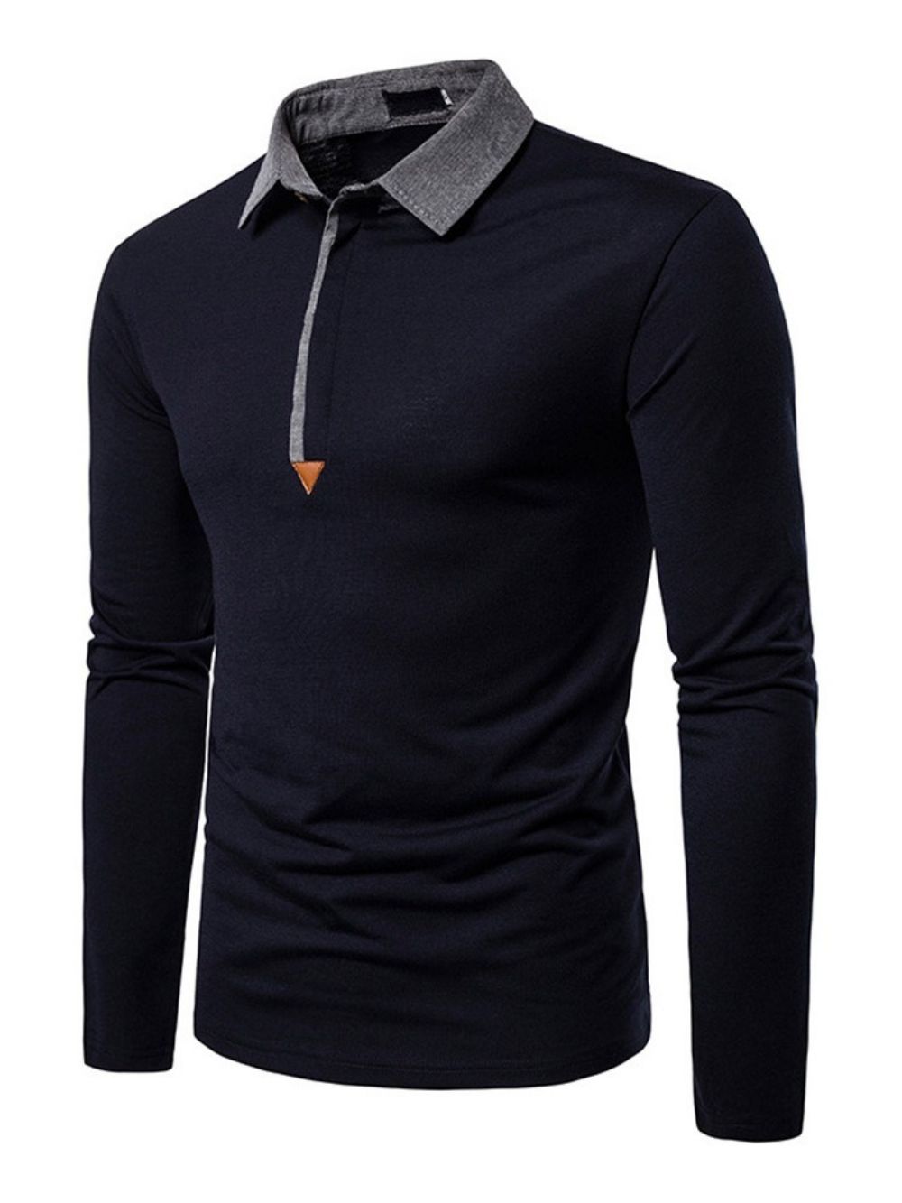 Casual Herenpoloshirt Met Kleurvlakken