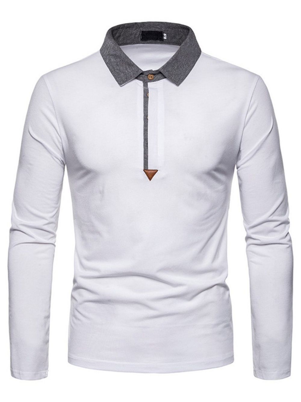 Casual Herenpoloshirt Met Kleurvlakken